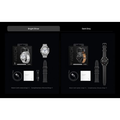 Смарт-годинник Mibro GT 46мм, 1.43", 466x466, AMOLED, BT 5.3, GPS, 5 ATM, сріблястий Смарт-годинник Mibro GT 46мм, 1.43", 466x466, AMOLED, BT 5.3, GPS, 5 ATM, сріблястий