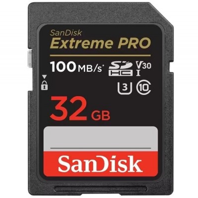 Карта пам'яті SanDisk SD 32GB C10 UHS-I U3 R100/W90MB/s Extreme Pro V30