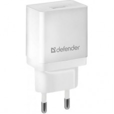 Зарядний пристрій Defender EPA-10 white, 1xUSB, 5V / 2.1A (83549) Зарядний пристрій Defender EPA-10 white, 1xUSB, 5V / 2.1A (83549)