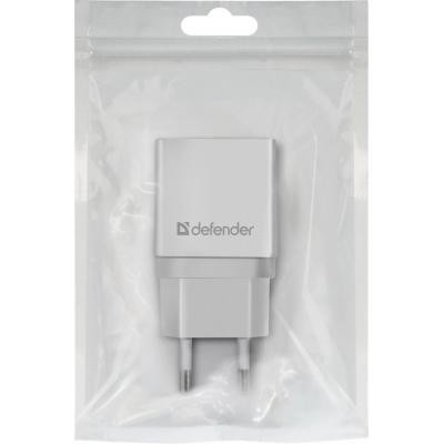 Зарядное устройство Defender EPA-10 white, 1xUSB, 5V / 2.1A (83549)