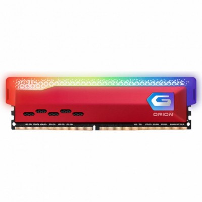 Модуль пам'яті для комп'ютера DDR4 8GB 3600 MHz Orion RGB Racing Red GEIL (GOSR48GB3600C18BSC)