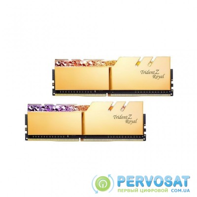 Модуль памяти для компьютера DDR4 16GB (2x8GB) 3600 MHz Trident Z Royal Gold G.Skill (F4-3600C18D-16GTRG)
