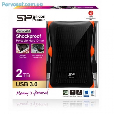 Внешний жесткий диск 2.5" 2TB Silicon Power (SP020TBPHDA30S3K)