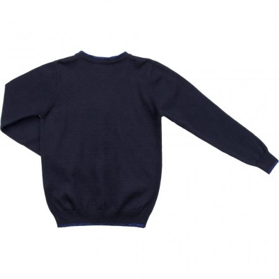 Кофта Breeze в'язана на гудзиками (V-1306-134G-blue)