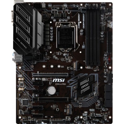 Материнcька плата MSI Z390-A_PRO s1151 Z390 4xDDR4 M.2 DP-DVI-VGA 6xGPU Mining ATX