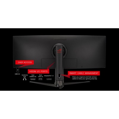 Монiтор LCD 43" Asus XG43VQ 2xHDMI, DP, USB, MM, VA, 3840x1200, 32:10, 120Hz, 1ms, CURVED, FreeSync2