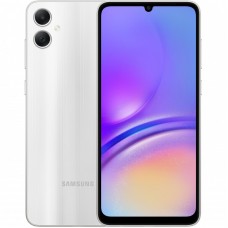 Смартфон Samsung Galaxy A05 (A055) 6.7" 4/128ГБ, 2SIM, 5000мА•год, сріблястий Смартфон Samsung Galaxy A05 (A055) 6.7" 4/128ГБ, 2SIM, 5000мА•год, сріблястий