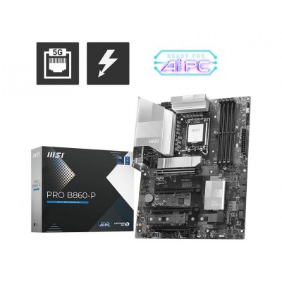 Материнcька плата MSI PRO B860-P s1851 B860 4xDDR5 M.2 HDMI DP ATX