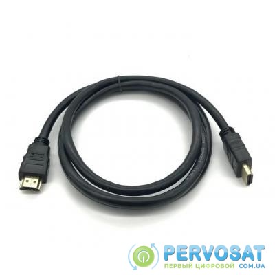 Кабель мультимедийный HDMI to HDMI 1.5m v1.4, OD-7.5mm Merlion (YT-HDMI(M)/(M)HS-1.5m)