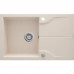 Мийка кухонна Deante Andante, граніт, прямокутник, з крилом, 780х490х194мм, чаша - 1, накладна, бежевий
