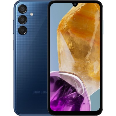 Смартфон Samsung Galaxy M15 5G (M156) 6.6&quot; 4/128ГБ, 2SIM, 6000мА•год, синій темний