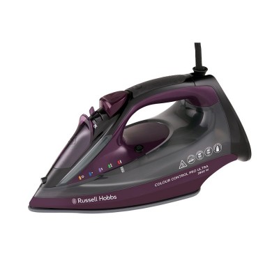 Праска Russell Hobbs Colour Control Pro Ultra, 2800Вт, 380мл, паровий удар -195гр, самоочищування, індик.температури, керам. підошва, сіро-фіолетовий