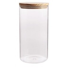 Банка для зберігання Ardesto Fresh, кругла, 1000 мл, скло, бамбук Банка для зберігання Ardesto Fresh, кругла, 1000 мл, скло, бамбук