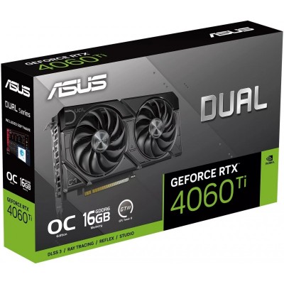 Відеокарта ASUS GeForce RTX 4060 Ti 16GB GDDR6 DUAL OC EVO DUAL-RTX4060TI-O16G-EVO