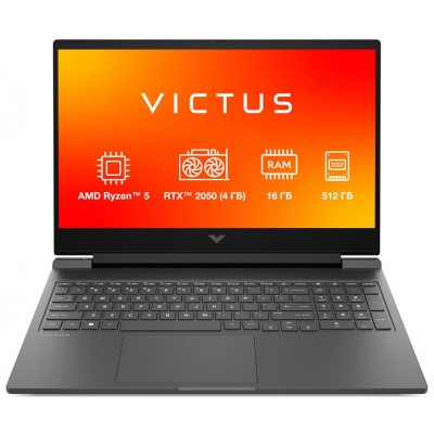 Ноутбук HP Victus 15-fb3014ua 15.6" FHD IPS AG, AMD R5-8645HS, 16GB, F512GB, NVD2050-4, DOS, сірий