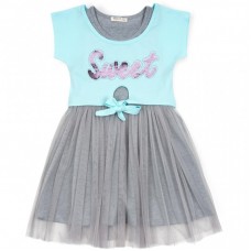 Плаття Breeze з топом "SWEET" (12727-116G-gray) Плаття Breeze з топом "SWEET" (12727-116G-gray)