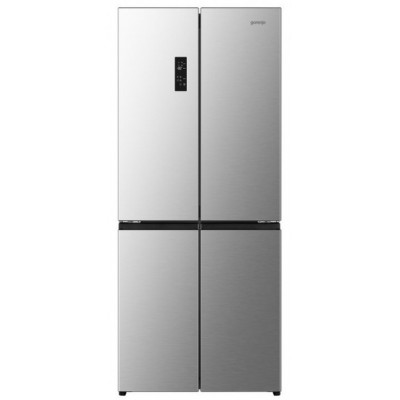 Холодильник SBS Gorenje, 190х65х80см, 4 двері, 311(149)л, А+, NoFrost+, Інвертор , Зона св-ті, Диспл, нерж