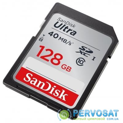 Карта памяти SANDISK 128GB SDXC Class 10 UHS-I (SDSDUNC-128G-GN6IN)