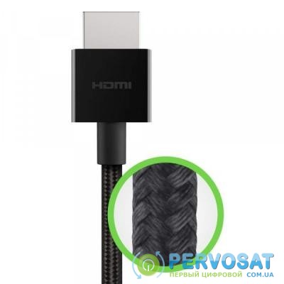 Кабель мультимедийный HDMI to HDMI 1.0m V2.1 Belkin (AV10176BT1M-BLK)