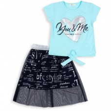 Набір дитячого одягу Breeze з серцем (12143-134G-blue) Набір дитячого одягу Breeze з серцем (12143-134G-blue)