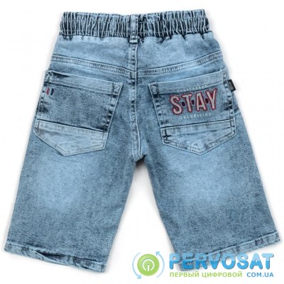 Шорты A-Yugi джинсовые на резинке (2757-122B-blue)
