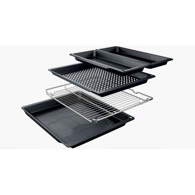 Духова шафа Bosch електрична, 76л, A, дисплей, конвекція, телескопічні направляючі, soft closing, чорний Духова шафа Bosch електрична, 76л, A, дисплей, конвекція, телескопічні направляючі, soft closing, чорний