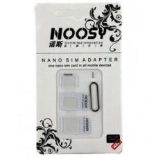 Адаптер для SIM-карт NOOSY Adapter Nano SIM for all size (19712 / 15514) Адаптер для SIM-карт NOOSY Adapter Nano SIM for all size (19712 / 15514)