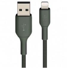 Дата кабель USB 2.0 AM to Lightning 1.0m midnight green Belkin (CAA001BT1MMG)