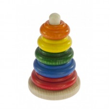 Nic Пірамідка дерев'яна різнобарвна NIC2310 Nic Пірамідка дерев'яна різнобарвна NIC2310