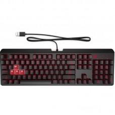 Клавіатура механічна HP OMEN Encoder, 104key, Cherry MX Red, USB-A, EN/RU, LED, чорний