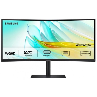 Монітор Samsung 34" S34C650 HDMI, DP, USB, VA, 3440x1440, 21:9, 100Hz, CURVED