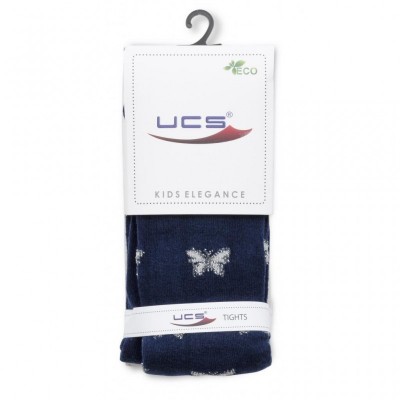 Колготки UCS SOCKS с бабочками (M0C0301-2110-3G-dackblue)