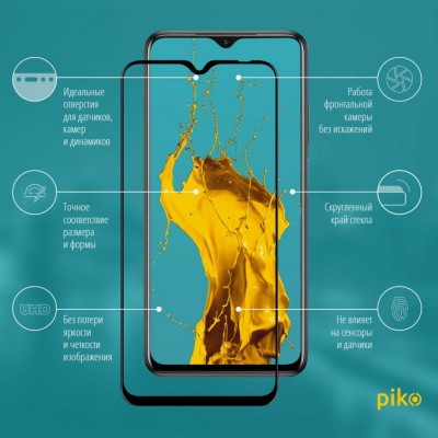 Стекло защитное Piko Full Glue Xiaomi Poco M3 (1283126511042)