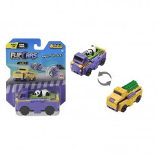 Машинка-трансформер Flip Cars 2 в 1 Автомобіль для панди і Вантажівка