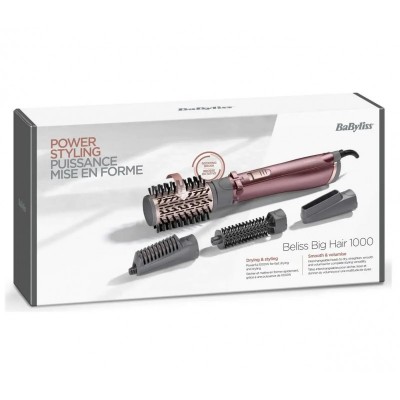 Фен-щітка Babyliss Beliss Big Hair, 1000Вт, 2 режими, іоніз-я, хол. обдув, кераміка, рожевий