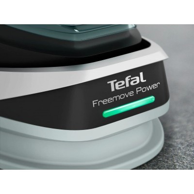Праска Tefal безпровідна Freemove Power, 2600Вт, 250мл, паровий удар -220гр, постійна пара - 40гр, база для заряджання, автовимкнення, керам. підошва, зелений