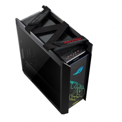 Корпус ASUS GX601 ROG Strix Helios, без БП, 5xUSB3.1, 4x140mm Fan, Tempered Glass front right left side, EATX, Black, aluminum frame, Aura Sync RGB