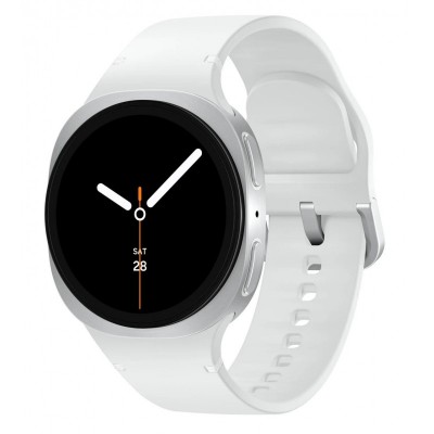 Смарт-годинник Samsung Galaxy Watch 8 40мм e-SIM (L325) 1.34", 438x438, sAMOLED, BT 5.3, NFC, 2/32ГБ, сріблястий
