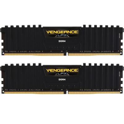 Модуль памяти для компьютера DDR4 16GB (2x8GB) 2666 MHz Vengeance LPX Black CORSAIR (CMK16GX4M2A2666C16)