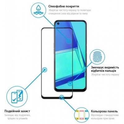 Скло захисне GLOBAL Full Glue Oppo A52 black (1283126503153)