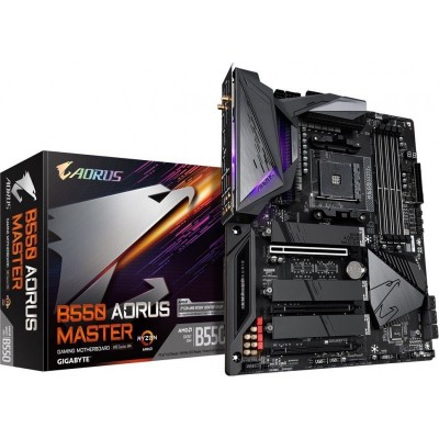 Материнська плата GIGABYTE B550 AORUS MASTER sAM4 B550 4xDDR4 HDMI M.2 802.11ax+BT5.0 SPDIF Type-C ATX