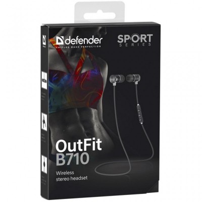 Навушники Defender OutFit B710 Black-White (63710)