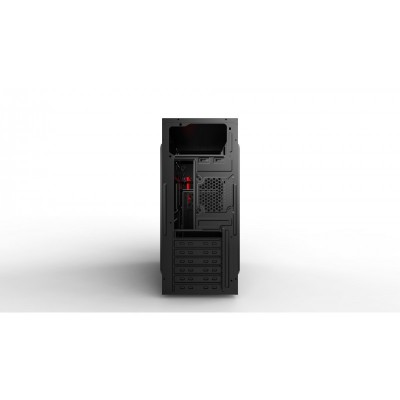 Корпус 2E ALFA (E1903U-400) з БЖ 2EATX400, MidT,2xUSB2.0,1xUSB3.0,сталь (бічна панель), без БЖ,чорний