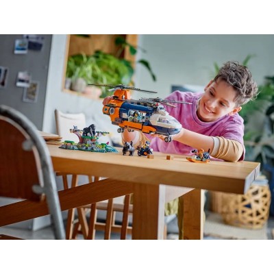 Конструктор LEGO City Вертоліт у базовому таборі для дослідження джунглів