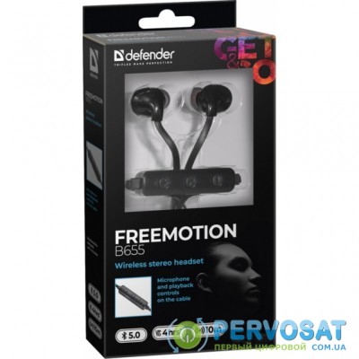 Наушники Defender FreeMotion B655 Bluetooth Black (63655)