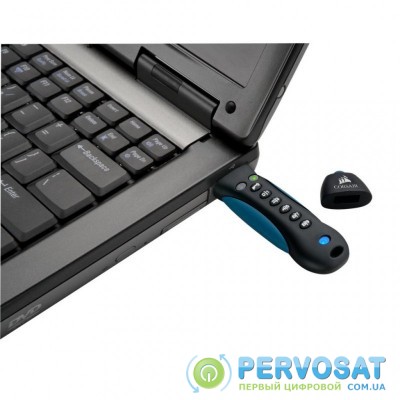 USB флеш накопитель CORSAIR 16GB Padlock 3 Blue USB 3.0 (CMFPLA3B-16GB)