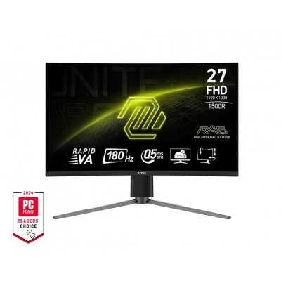 Монітор MSI 27&quot; MAG 27C6PF 2xHDMI, DP, Audio, VA, 180Hz, 0.5ms, sRGB 93%, CURVED, AdaptiveSync, HAS