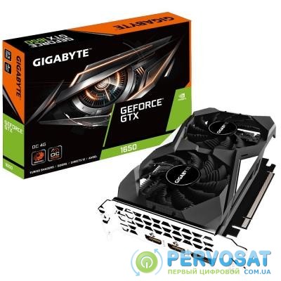 Видеокарта GIGABYTE GeForce GTX1650 4096Mb OC (GV-N1650OC-4GD)