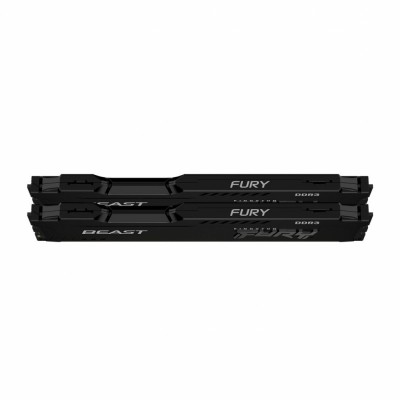 Пам'ять до ПК Kingston DDR3 1600 16GB KIT (8GBx2) FURY Beast Black