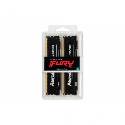 Пам'ять до ПК Kingston DDR3 1600 16GB KIT (8GBx2) FURY Beast Black